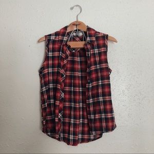 Flannel tank top